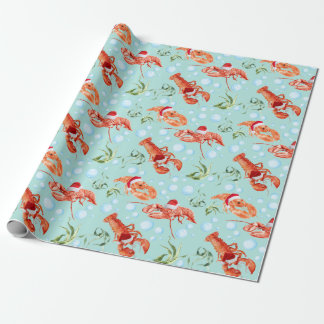 Festive Lobster Wrapping Papper Presentpapper