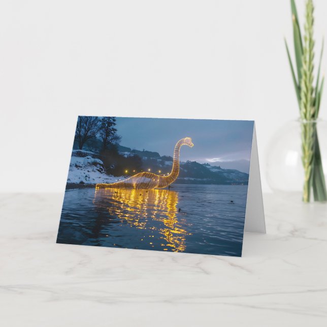 Festive Loch Ness Glow Kort (Framsida)