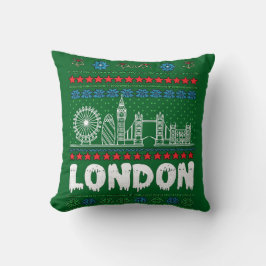 Festive London Förenade kungariket Ugly jul Kudde