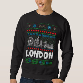 Festive London Förenade kungariket Ugly jul Lång Ärmad Tröja