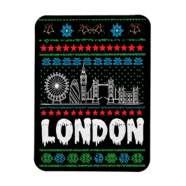 Festive London Förenade kungariket Ugly jul Magnet