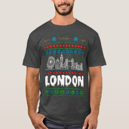 Festive London Förenade kungariket Ugly jul T Shirt