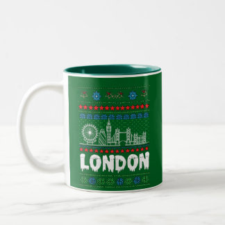 Festive London Förenade kungariket Ugly jul Två-Tonad Mugg