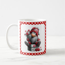 Festive Love Messenger Gnome "Heart and Presents"  Kaffemugg