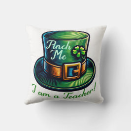 Festive Lucky Teacher St. Patricks Day Firande Kudde