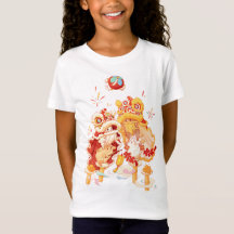 Festive Lunar Lejon Dance Rabbit T-Shirt