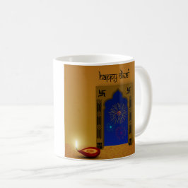Festive Lycklig Diwali Fireworks - Mugg