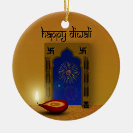 Festive Lycklig Diwali Fireworks - Ornament
