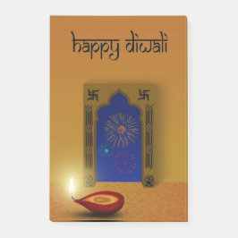 Festive Lycklig Diwali Fireworks - Post it® Notes Post-it Block