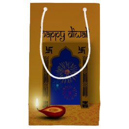 Festive Lycklig Diwali Fireworks - Small Gift Bag