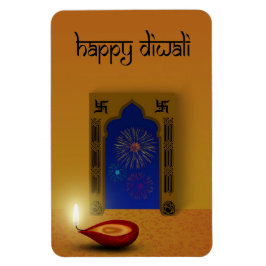Festive Lycklig Diwali - Flexible Magnet