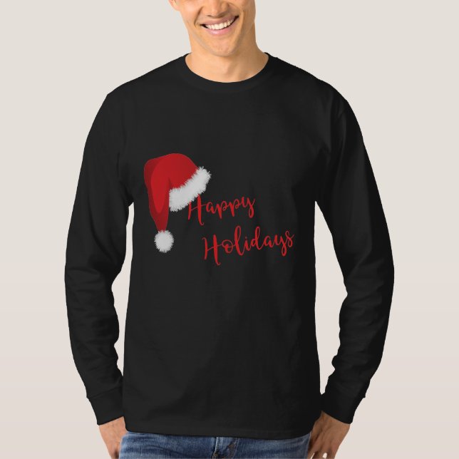 Festive Lycklig Helgdag Santa Ha tCool Tee (Framsida)