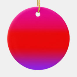 Festive Magenta Red Lila Ombre Julgransprydnad Keramik