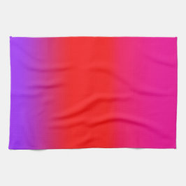 Festive Magenta Red Lila Ombre Kökshandduk