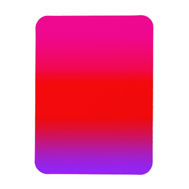 Festive Magenta Red Lila Ombre Magnet (Vertikal)