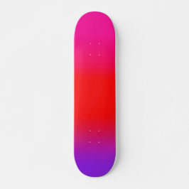 Festive Magenta Red Lila Ombre Mini Skateboard Bräda 18,5 Cm