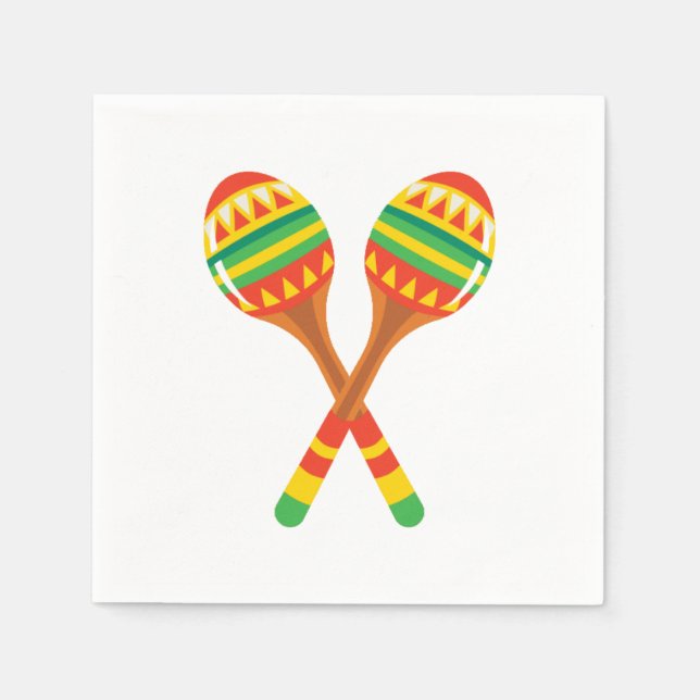 Festive Maracas Pappersservett (Framsidan)