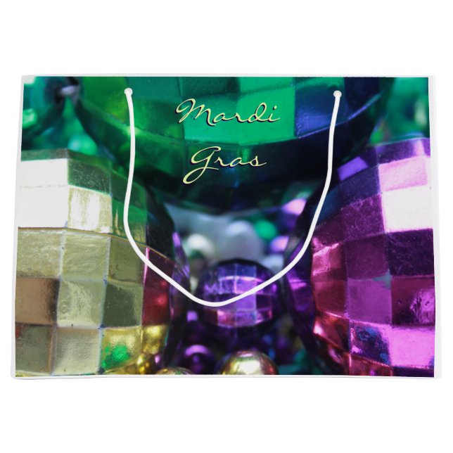 Festive Mardi Gras Anpassningsbar Party Favor Gift (Framsidan)