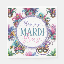 Festive Mardi Gras Pappersservett