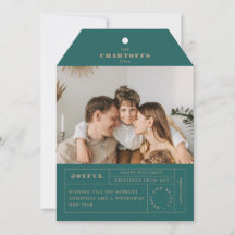 Festive Märkre Flat Helgdag Card