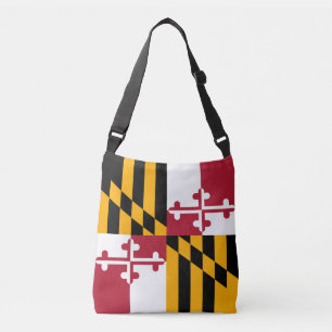 Festive Maryland Statlig flagga Axelväska