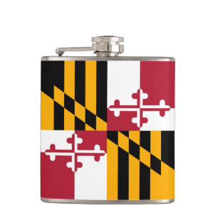 Festive Maryland Statlig flagga Fickplunta
