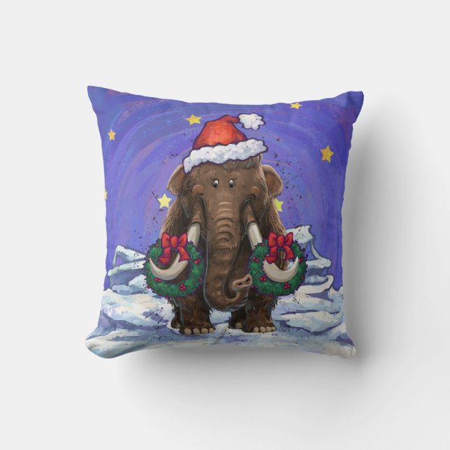 Festive Mastodon Kudde (Framsida)