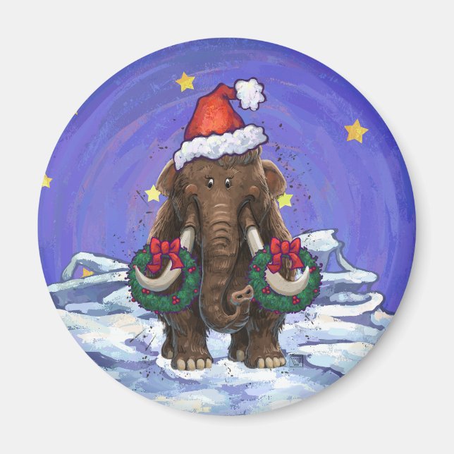 Festive Mastodon Magnet (Framsidan)