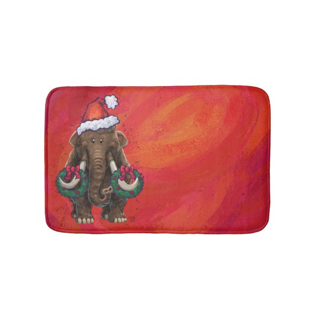 Festive Mastodon on Red Badrumsmatta (Framsidan)