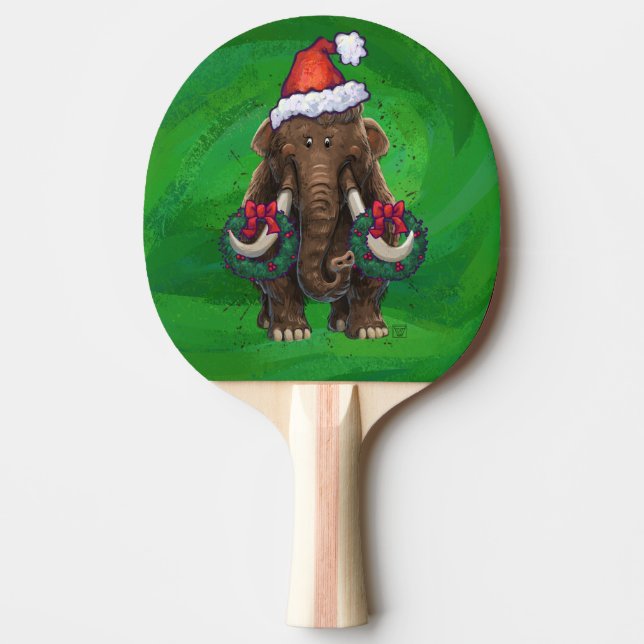 Festive Mastodon på Grönt Pingisracket (Framsidan)