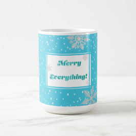Festive "Merry Allting" Winter Blue-Helgdag Kaffemugg