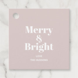 Festive Merry & Bright Jul-Helgdag Gåvor Etiketter