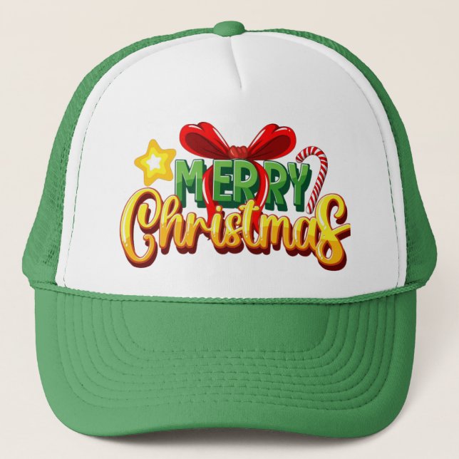 Festive "Merry Christmas"cap Keps (Framsida)