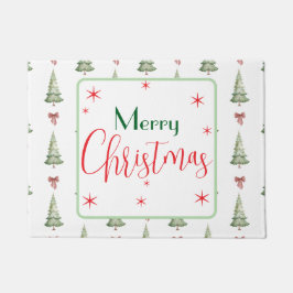 Festive Merry Christmas Door Mat