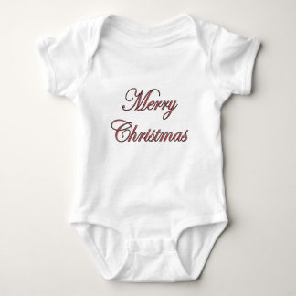 Festive Merry Christmas Script in Red Glitter T Shirt