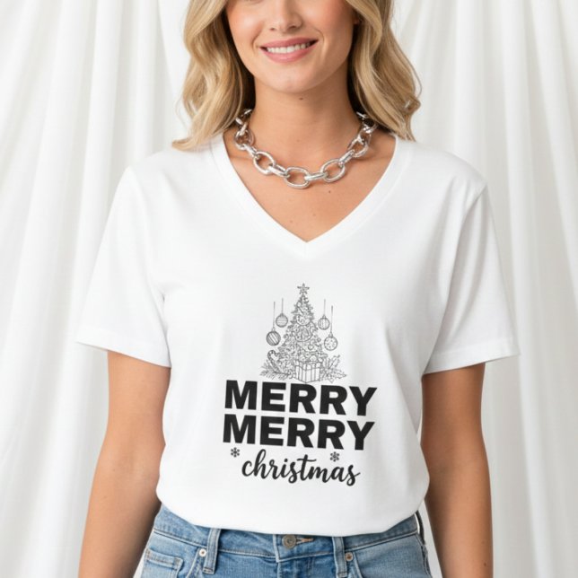 Festive Merry Christmas T-Shirt – Colorful Holiday (Skapare uppladdad)