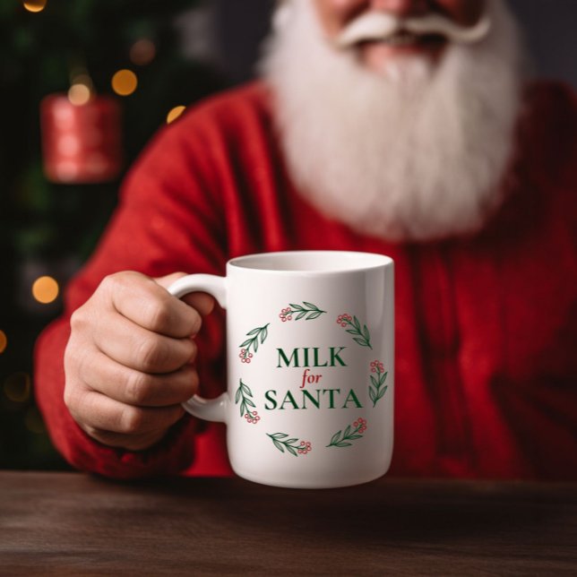 Festive Mjölk för jultomten Helgdag Mugg (Skapare uppladdad)