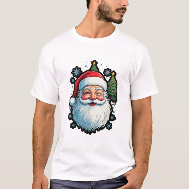 "Festive Mode: Santa, Snö & Julgran Mag T Shirt (Framsida)