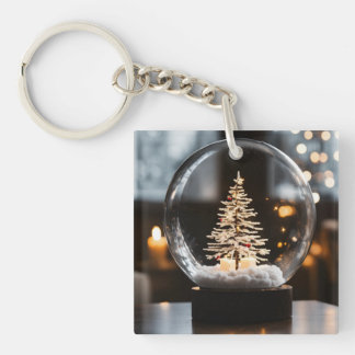 "Festive Moments: Time in Hand Keychain"
