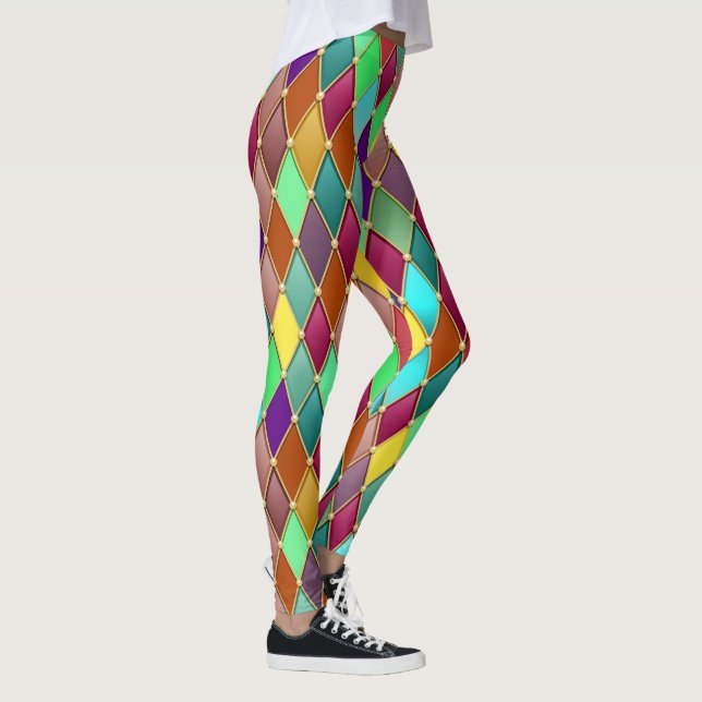 Festive Mönster 2 Pop Mode Leggings (Höger)