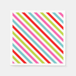 Festive Mönster - Retro Helgdag Rand Pappersservett