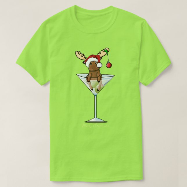 Festive Moose-jul T Shirt (Design framsida)