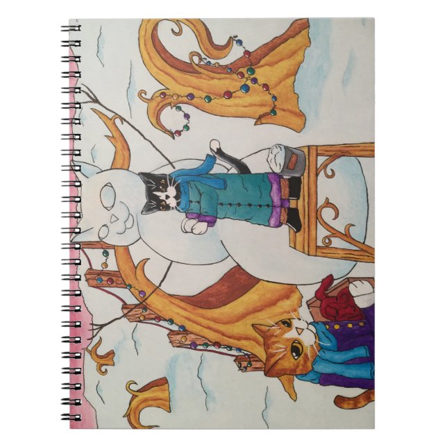 Festive Morgon Anteckningsbok Med Spiral (Framsidan)
