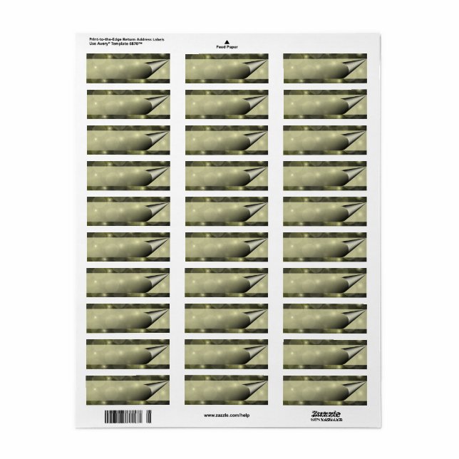 Festive mörk mönster med ljus och baubles returadress etikett (Helt Ark)