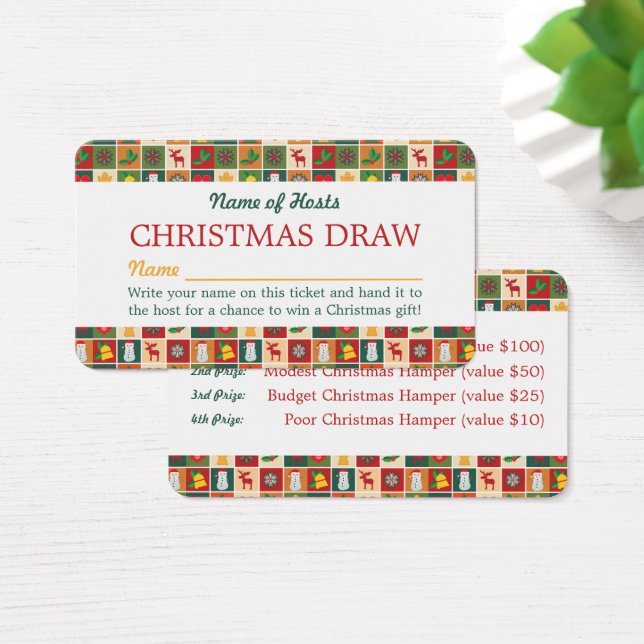 Festive Mosaic, Party Raffle Biljett (Skivbord)