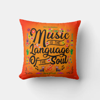 Festive: Music Is The Language Of The Soul (Orng) Kudde