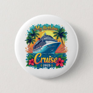 Festive My Birthday Cruise Frakt Party 2025 Knapp