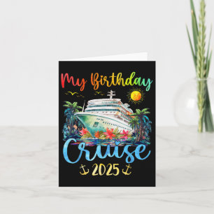 Festive My Birthday Cruise Frakt Party 2025 Manar, Kort