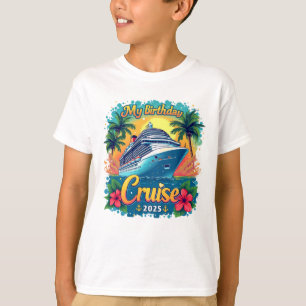 Festive My Birthday Cruise Frakt Party 2025 T Shirt