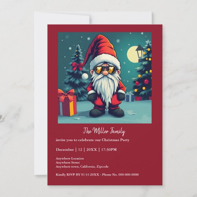 Festive mysigt christmas gnome in Disguise (Framsida)